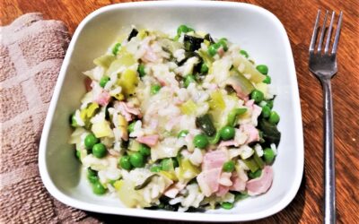 Leek and Ham Risotto