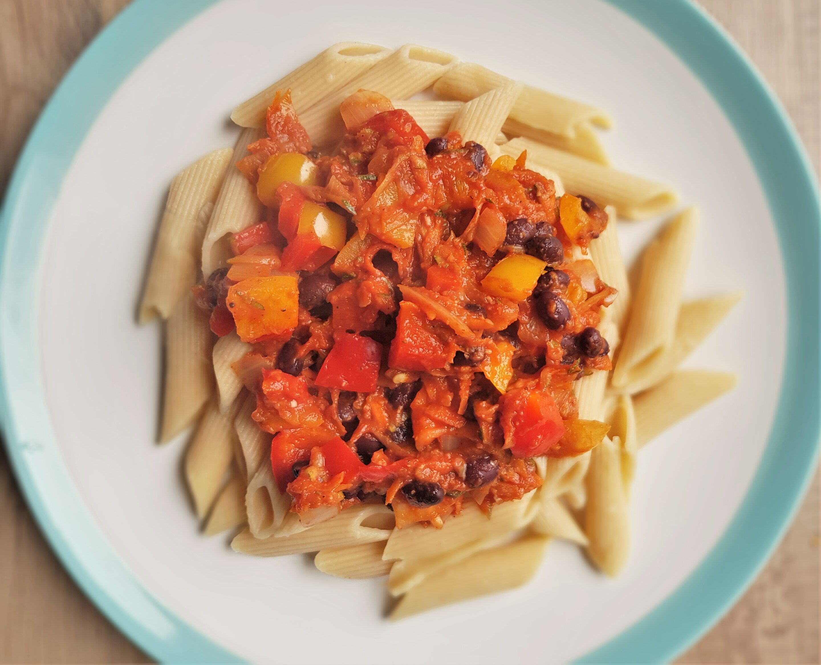 Black Bean & Tomato Pasta