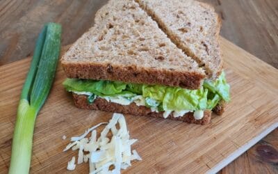 Cheese and Spring Onion Sandwich