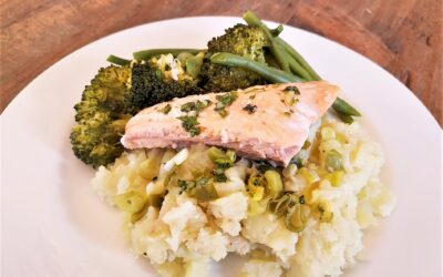 Salmon with Spring Onion Mash