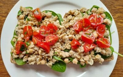 Chickpea & Tomato Sandwich